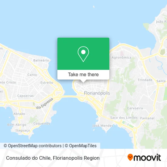 Consulado do Chile map