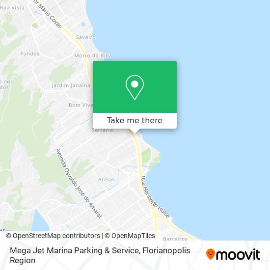 Mapa Mega Jet Marina Parking & Service