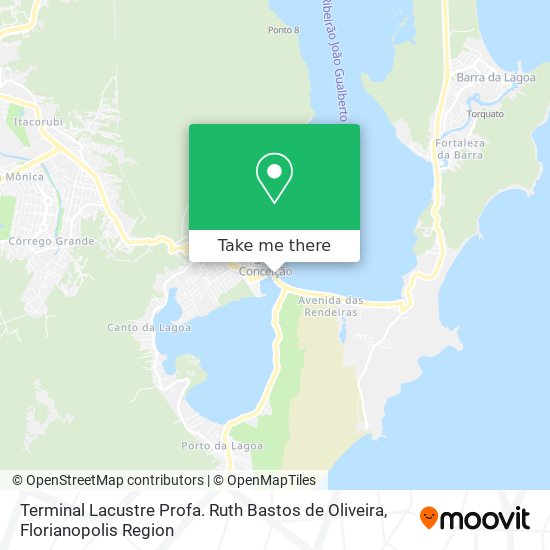 Mapa Terminal Lacustre Profa. Ruth Bastos de Oliveira