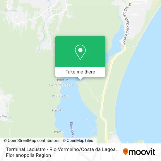 Terminal Lacustre - Rio Vermelho / Costa da Lagoa map