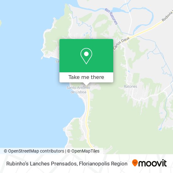 Rubinho's Lanches Prensados map