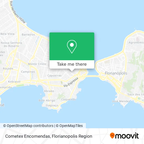 Cometex Encomendas map