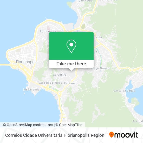 Mapa Correios Cidade Universitária