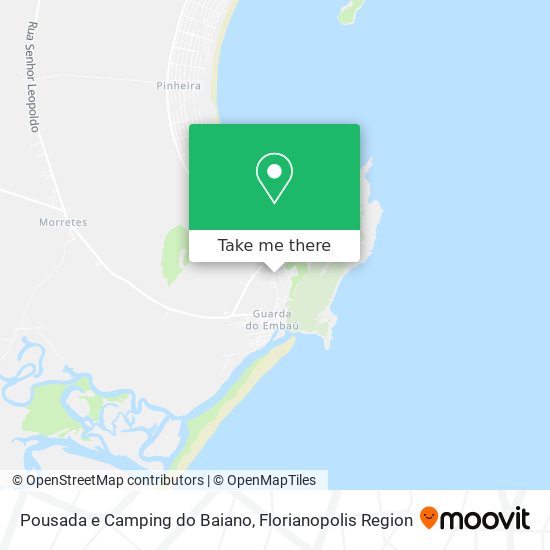 Pousada e Camping do Baiano map