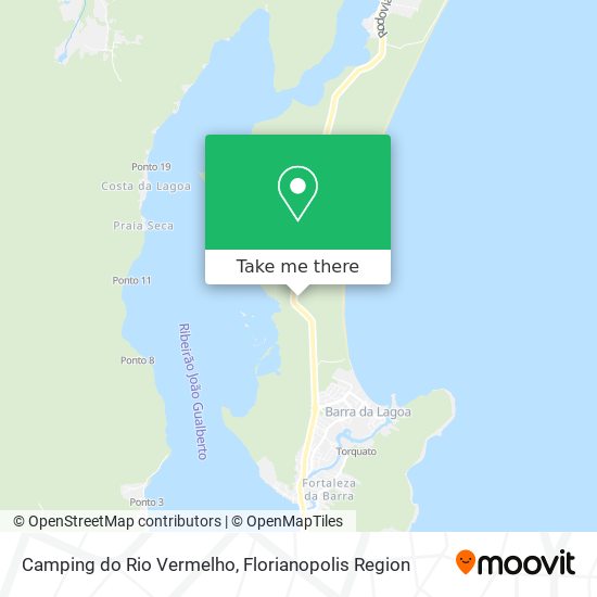 Mapa Camping do Rio Vermelho