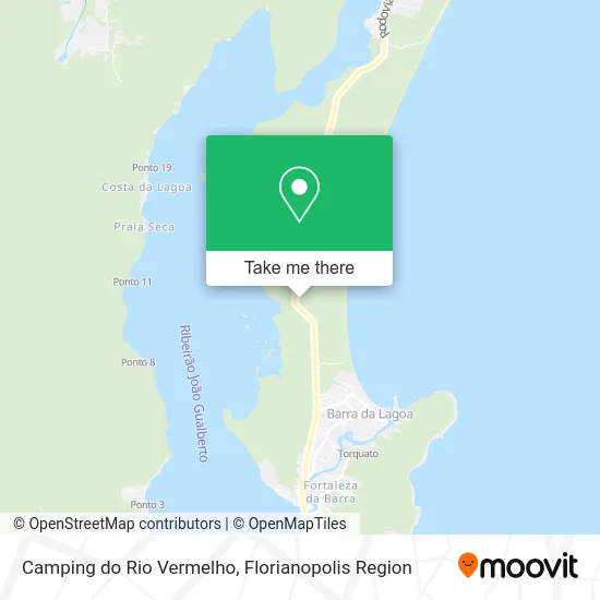 Camping do Rio Vermelho map