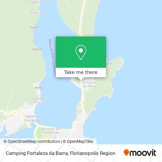 Camping Fortaleza da Barra map