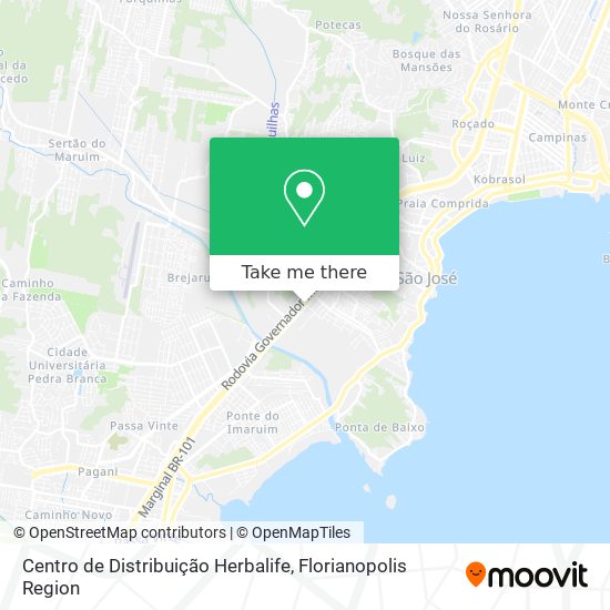 Centro de Distribuição Herbalife map