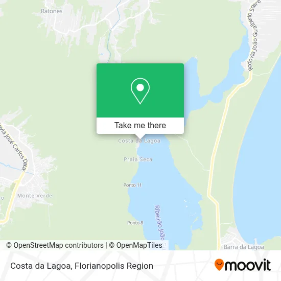 Costa da Lagoa map