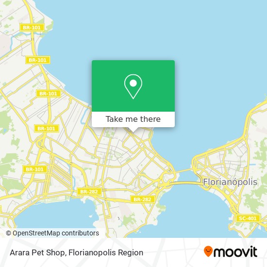 Mapa Arara Pet Shop