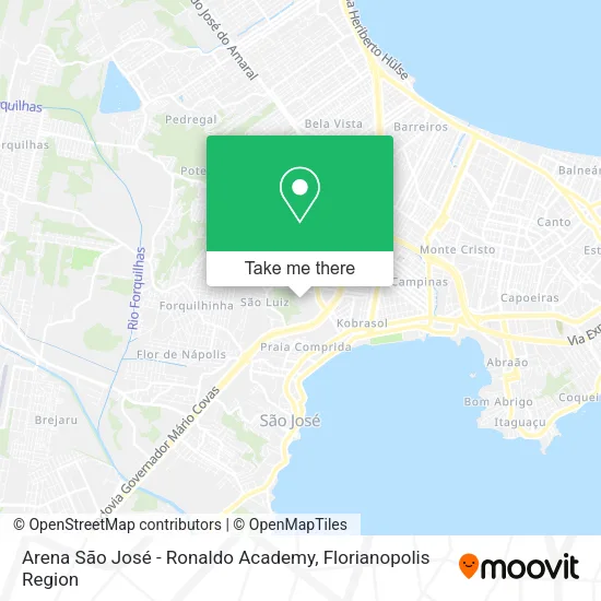 Arena São José - Ronaldo Academy map