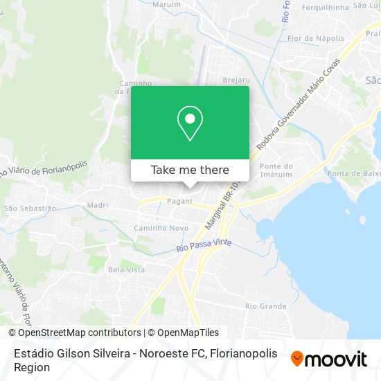Estádio Gilson Silveira - Noroeste FC map