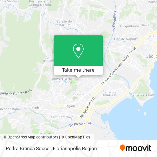 Pedra Branca Soccer map