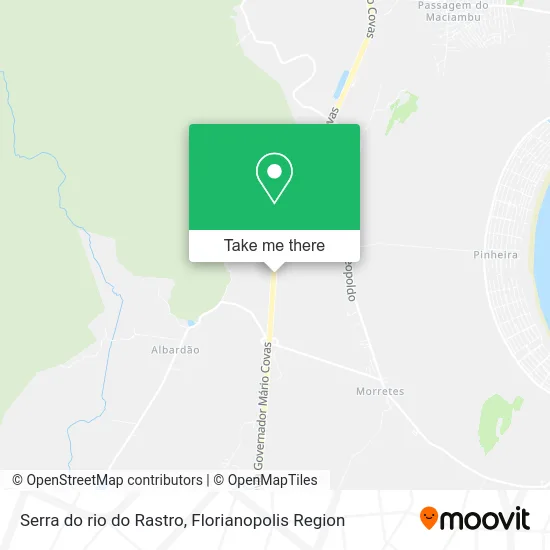 Serra do rio do Rastro map