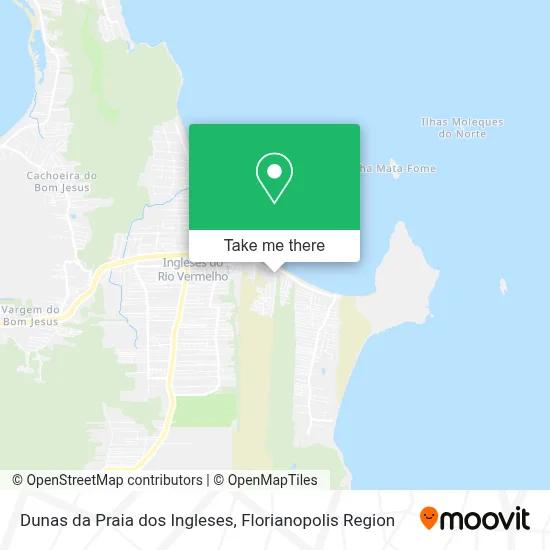 Dunas da Praia dos Ingleses map