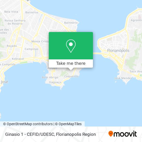 Ginasio 1 - CEFID/UDESC map