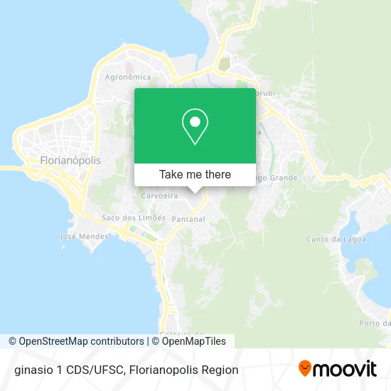 ginasio 1 CDS/UFSC map