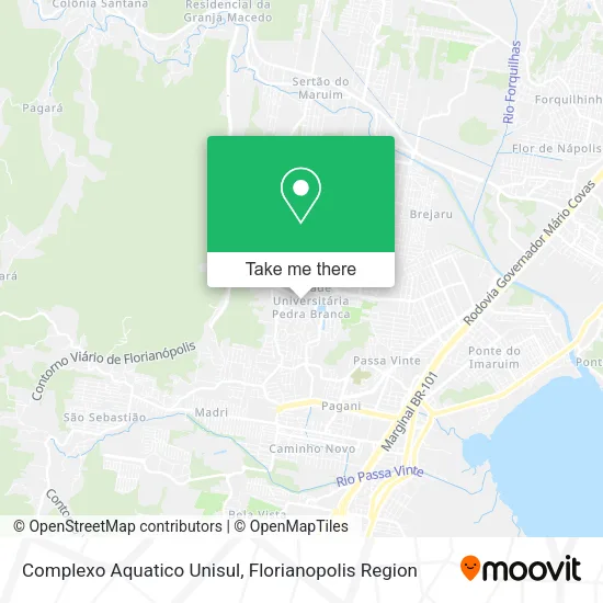 Complexo Aquatico Unisul map