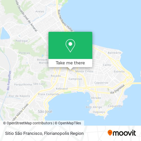 Sitio São Francisco map