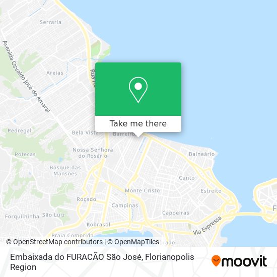 Embaixada do FURACÃO São José map