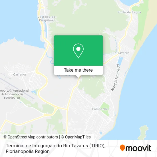 Terminal de Integração do Rio Tavares (TIRIO) map