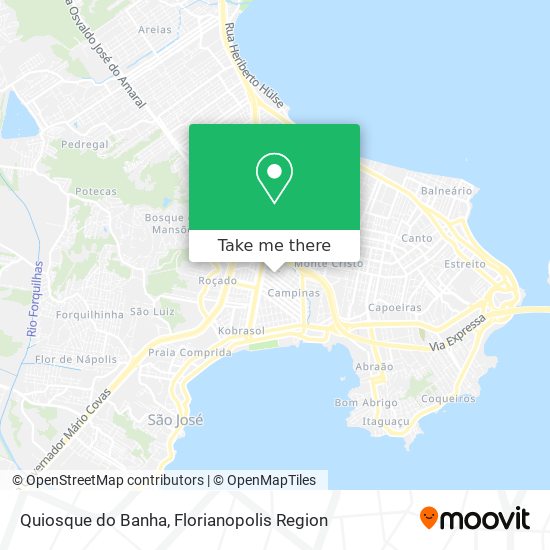 Quiosque do Banha map