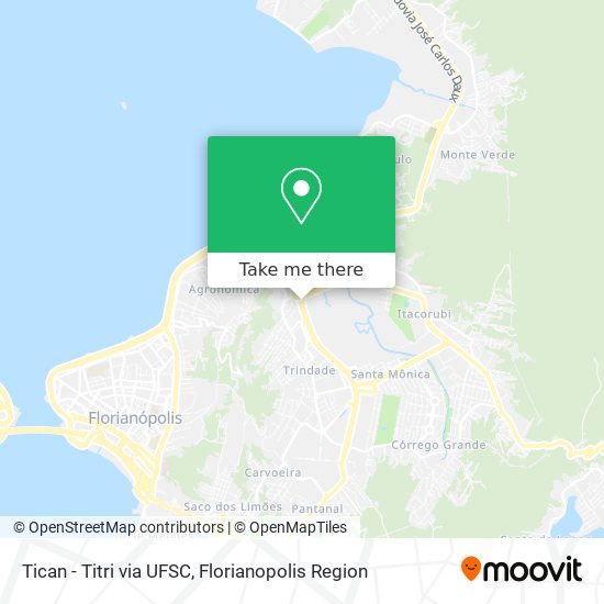 Tican - Titri via UFSC map