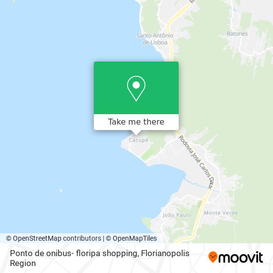 Ponto de onibus- floripa shopping map