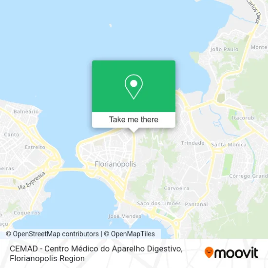 CEMAD - Centro Médico do Aparelho Digestivo map