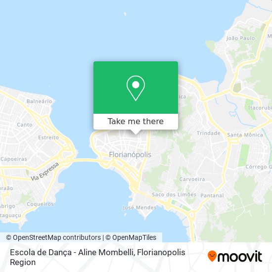 Mapa Escola de Dança - Aline Mombelli