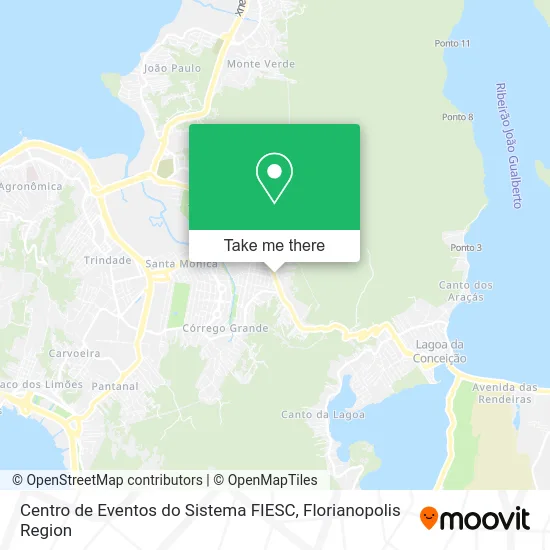 Centro de Eventos do Sistema FIESC map