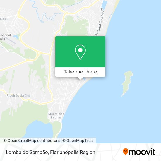 Lomba do Sambão map