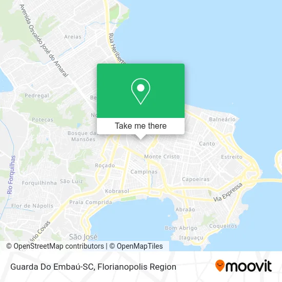 Guarda Do Embaú-SC map
