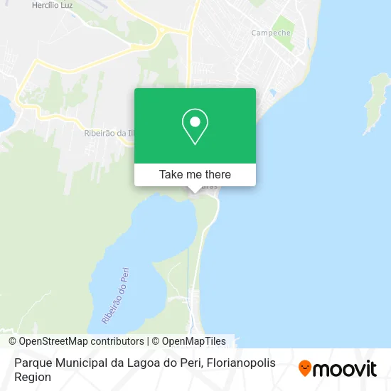 Parque Municipal da Lagoa do Peri map