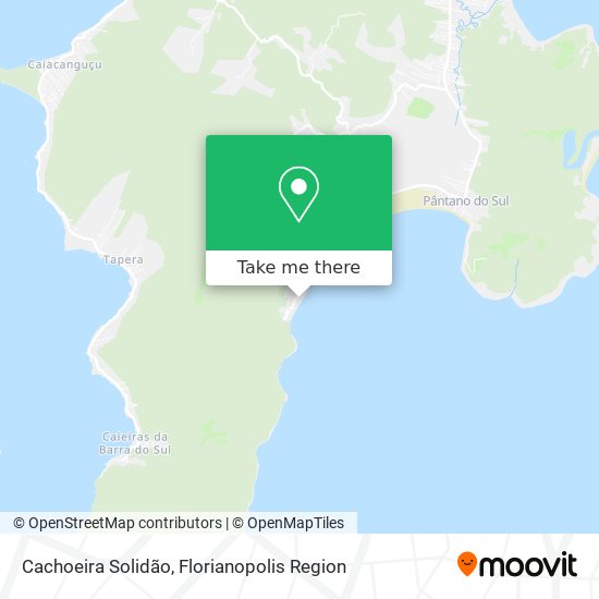 Cachoeira Solidão map
