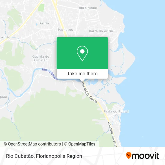 Rio Cubatão map