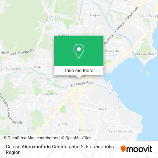 Celesc Almoxarifado Central pátio 2 map