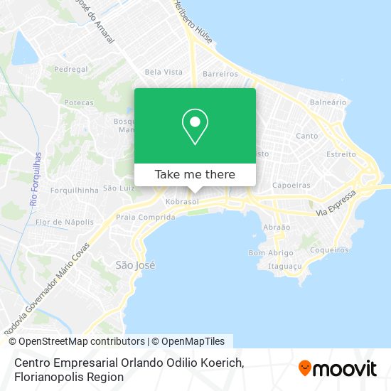 Centro Empresarial Orlando Odilio Koerich map