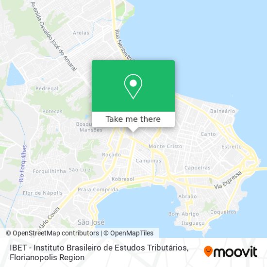 IBET - Instituto Brasileiro de Estudos Tributários map