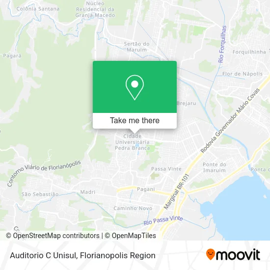 Auditorio C Unisul map