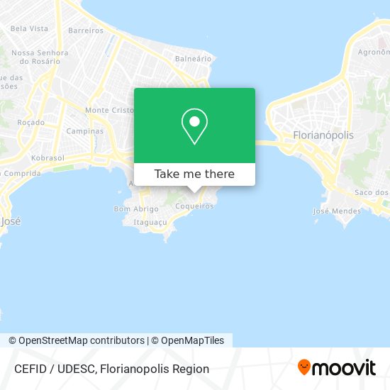 CEFID / UDESC map