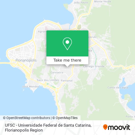 UFSC - Universidade Federal de Santa Catarina map