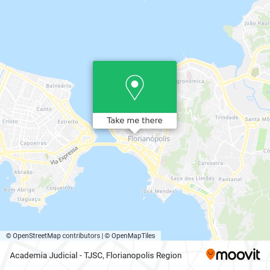 Mapa Academia Judicial - TJSC