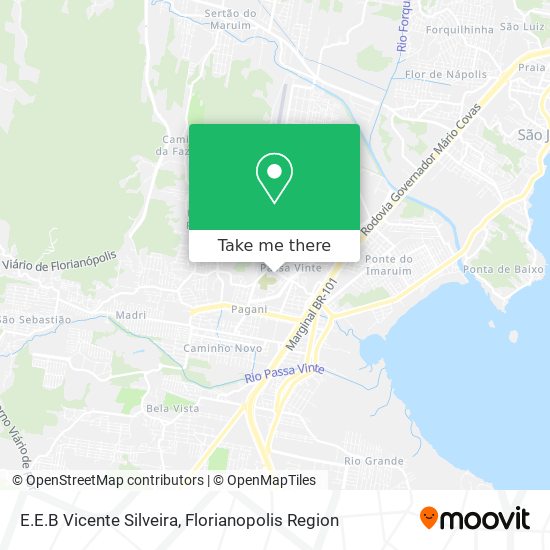 E.E.B Vicente Silveira map