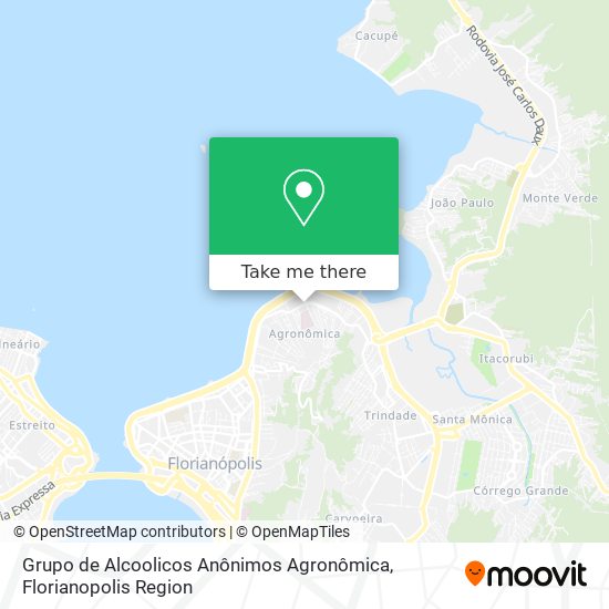 Grupo de Alcoolicos Anônimos Agronômica map