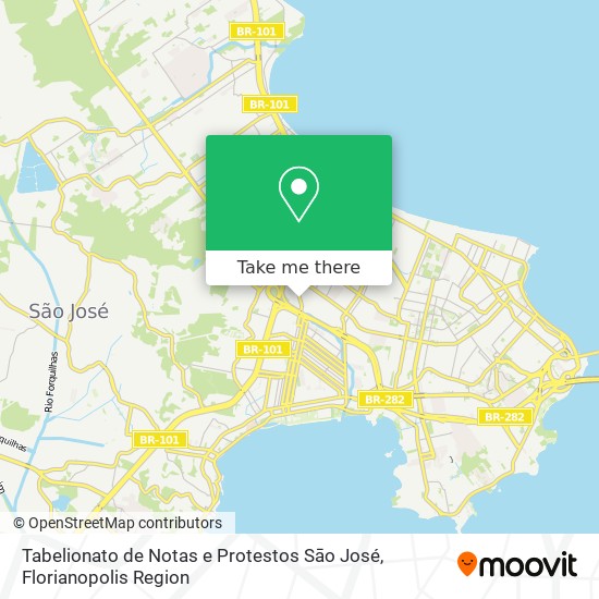 Tabelionato de Notas e Protestos Sāo José map