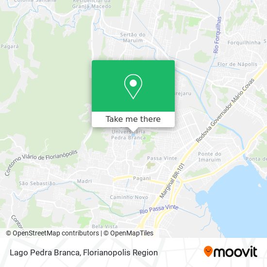 Lago Pedra Branca map