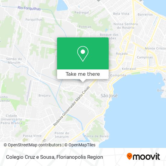 Colegio Cruz e Sousa map