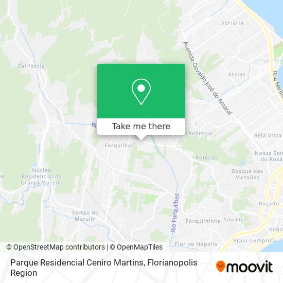 Parque Residencial Ceniro Martins map