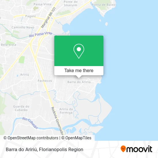 Barra do Aririú map